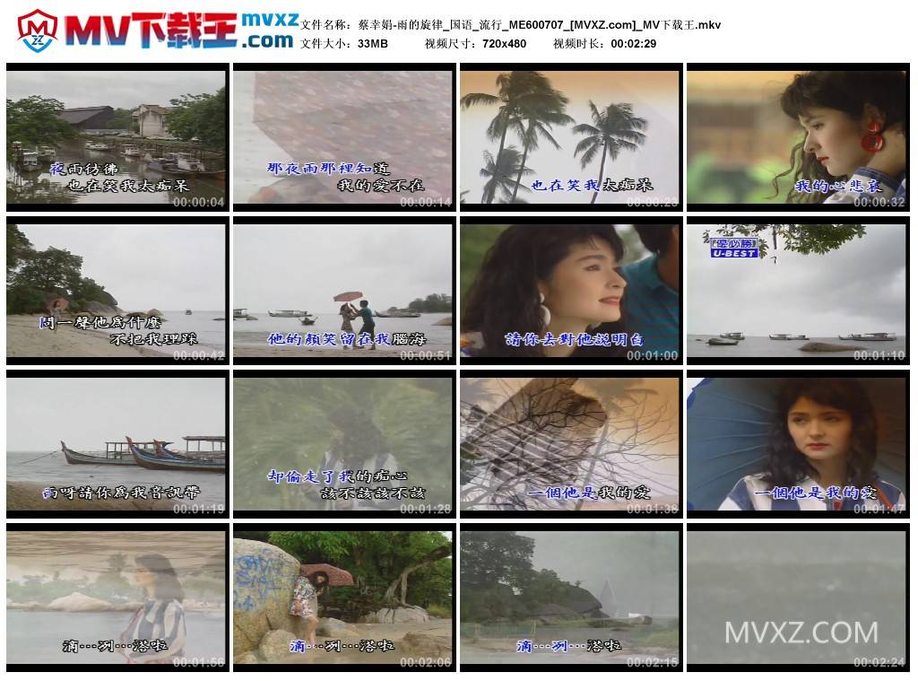 蔡幸娟-雨的旋律_国语_流行_ME600707